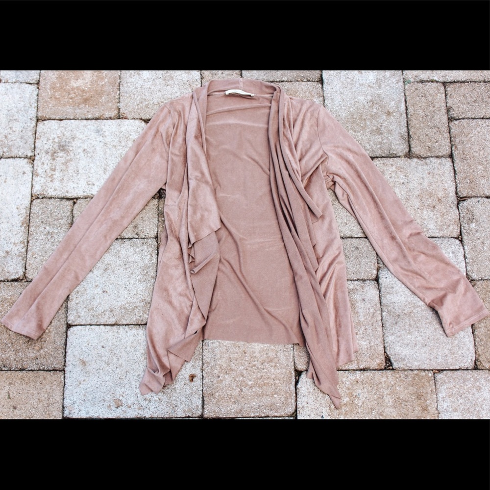 Faux suede jacket